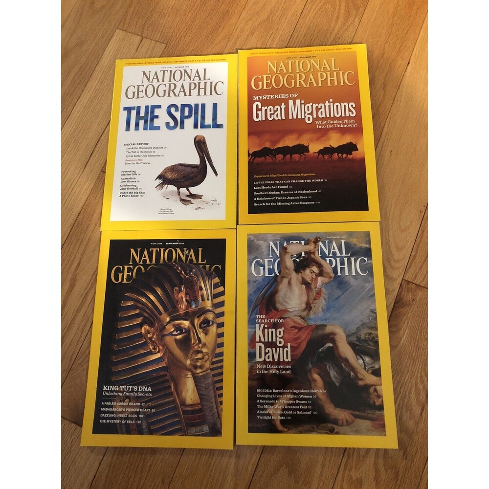 National‎ Geographic Magazine Lot of 4- 2010 Sep-Oct-Nov-Dec Collectibles